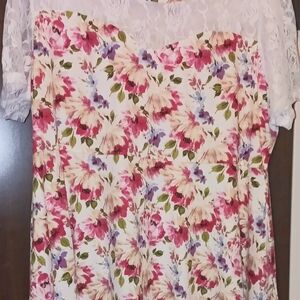 Magritta Floral Plus Size Blouse Size 4X